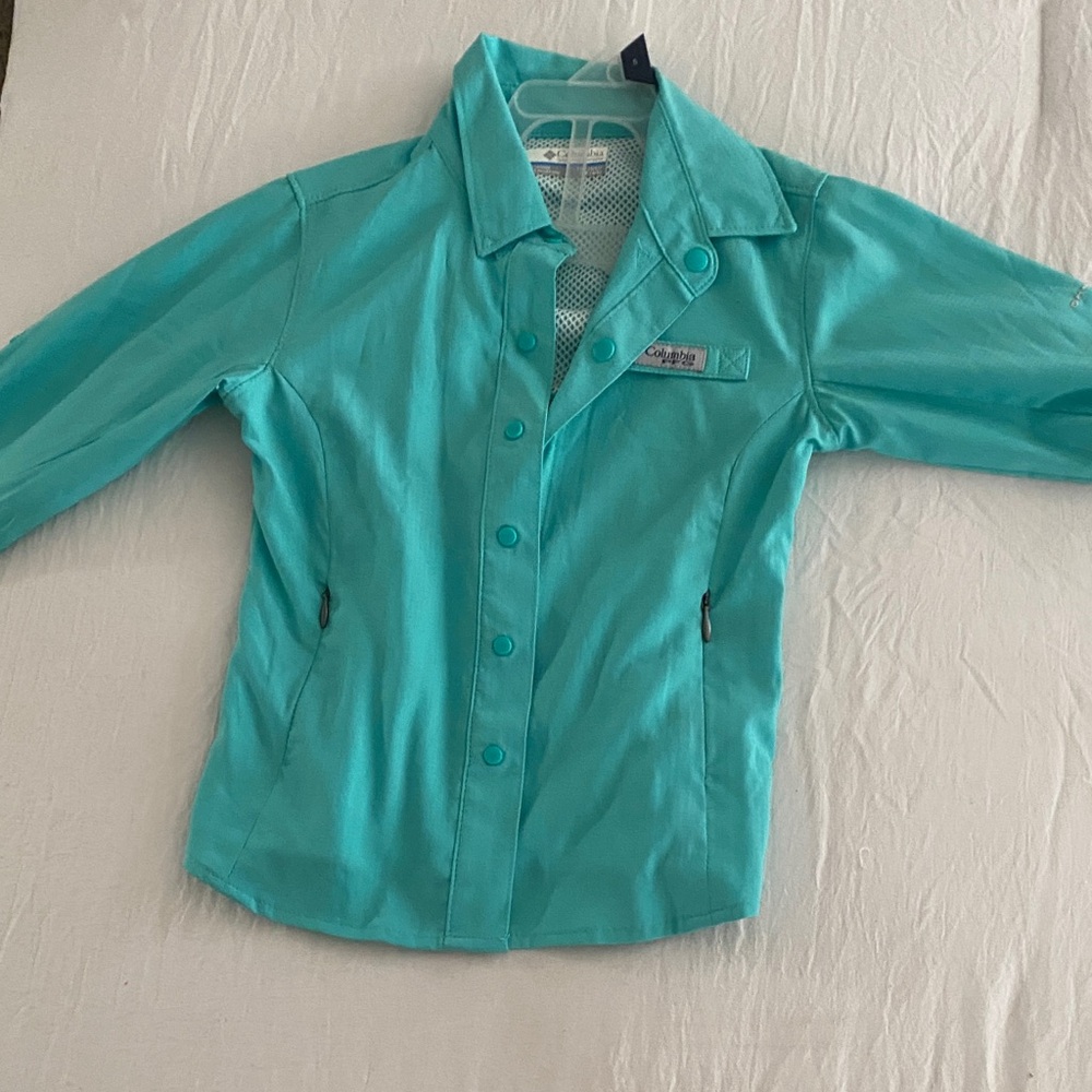 Columbia Aqua Button-Up Jacket